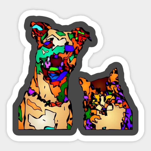 Buddies for Life. Pet series Sticker by RafaelSalazar